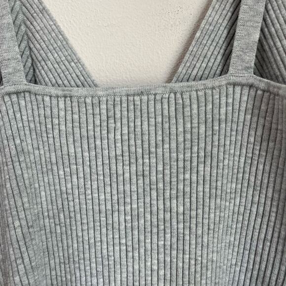 Aerie Gray Button Front Sweater Tank Top Size XL - Picture 5 of 9